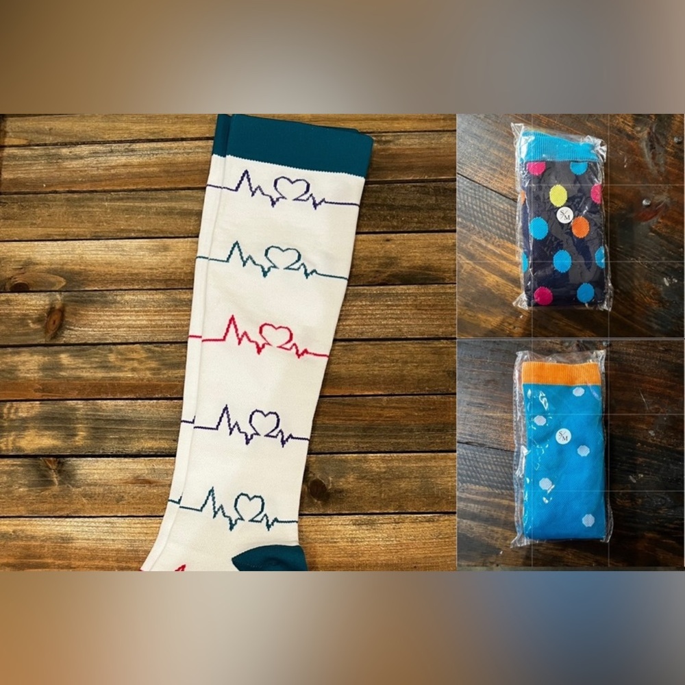 3 New compression socks s/m